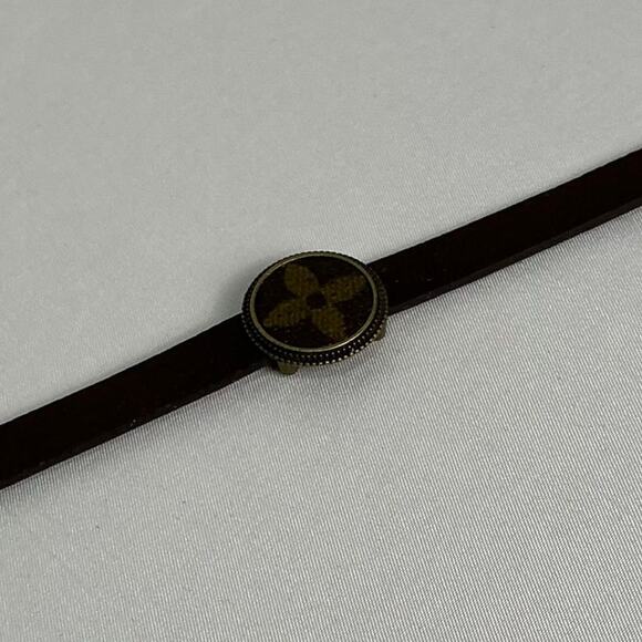 Louis Vuitton Monogram Canvas Brown Leather band - Picture 2 of 7